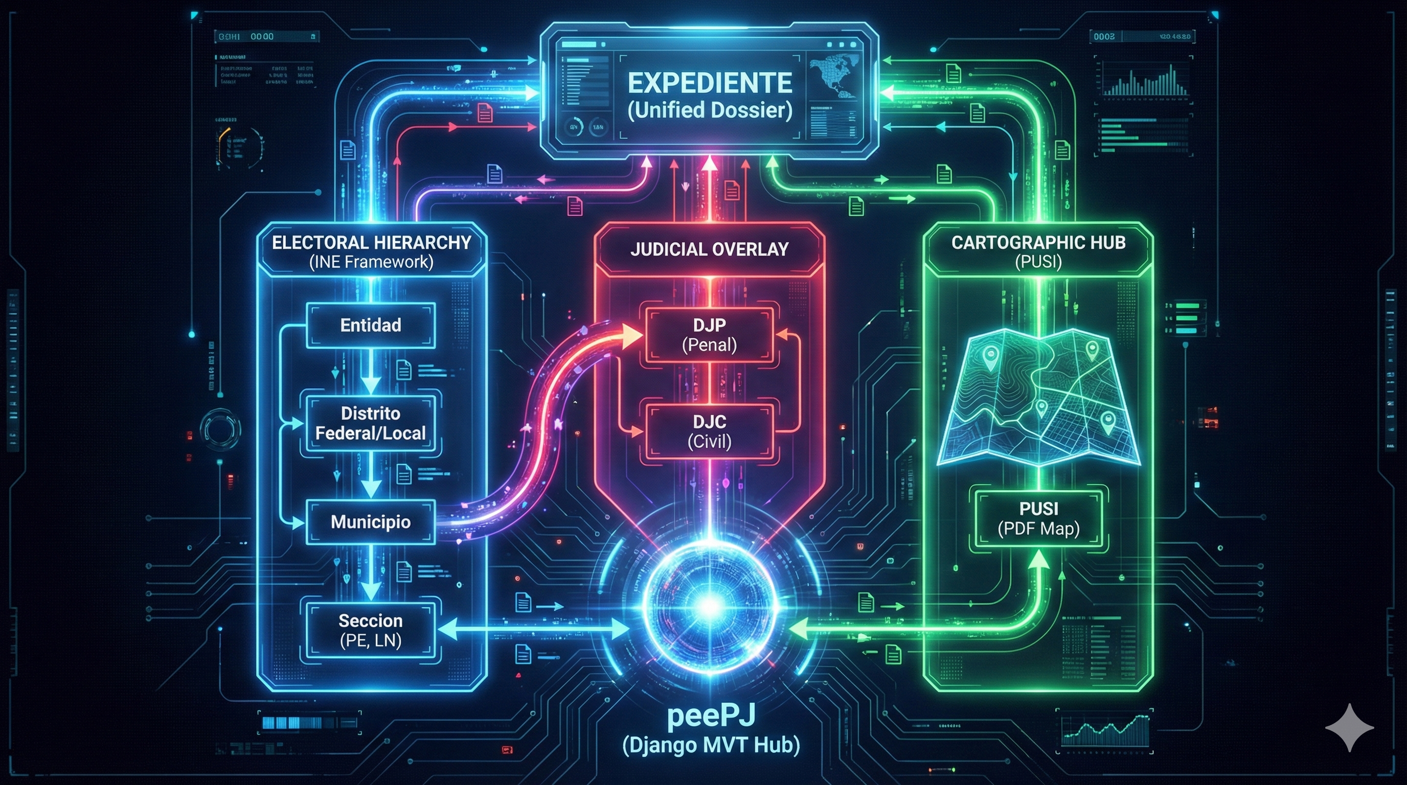 peePJ: Geografía Electoral y Judicial